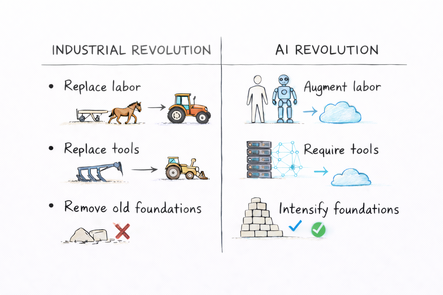 Industrial Revolution vs AI Revolution